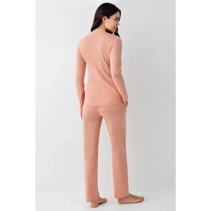 Pierre Cardin 9063-s Kadın Uzun Kol Pijama Takım