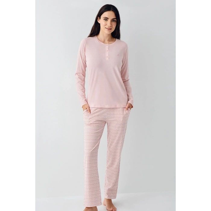 Pierre Cardin 9080-s Kadın Uzun Kol Pijama Takım