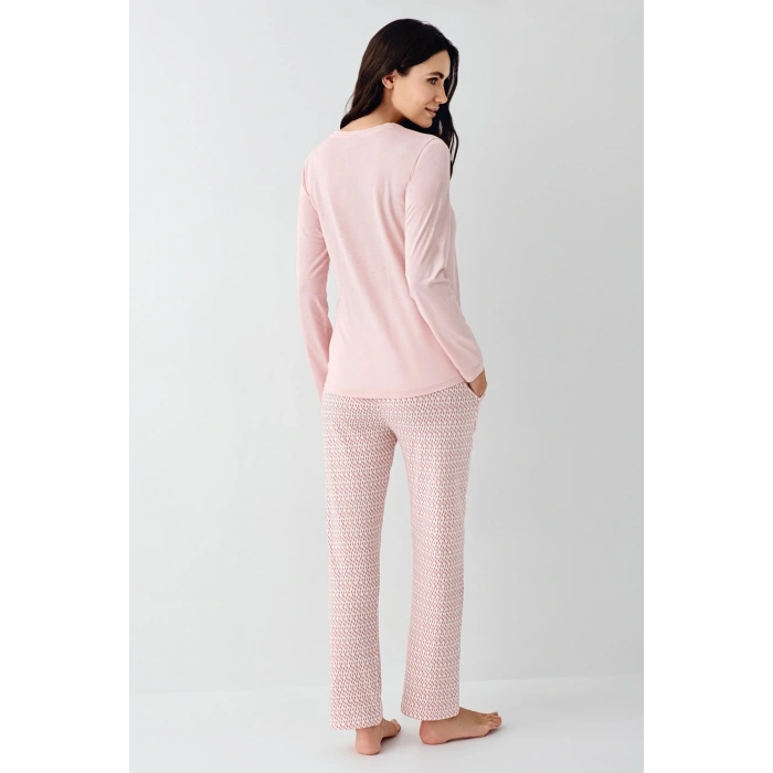 Pierre Cardin 9080-s Kadın Uzun Kol Pijama Takım