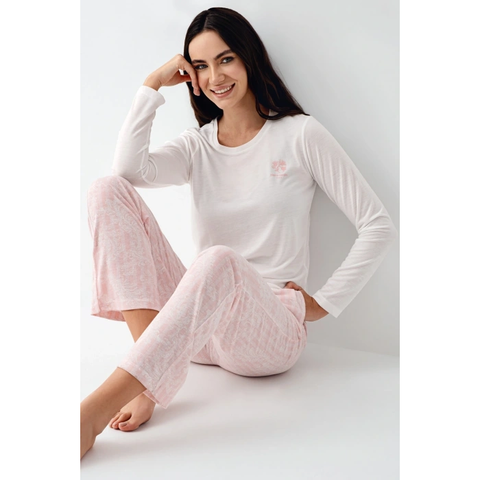 Pierre Cardin 9085-s Kadın Uzun Kol Pijama Takım