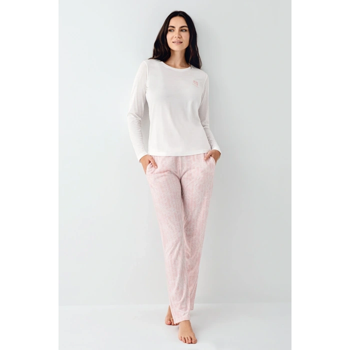 Pierre Cardin 9085-s Kadın Uzun Kol Pijama Takım
