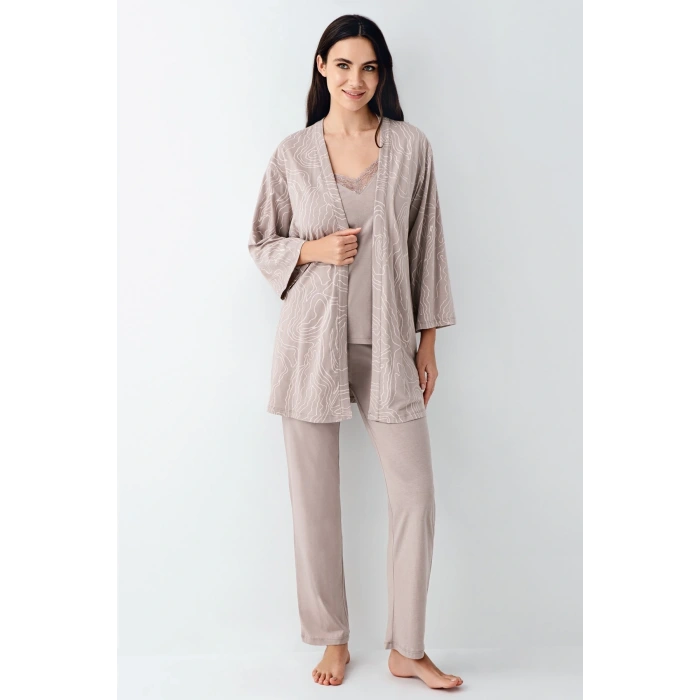 Pierre Cardin 9099-s 3lü Pijama Takımı