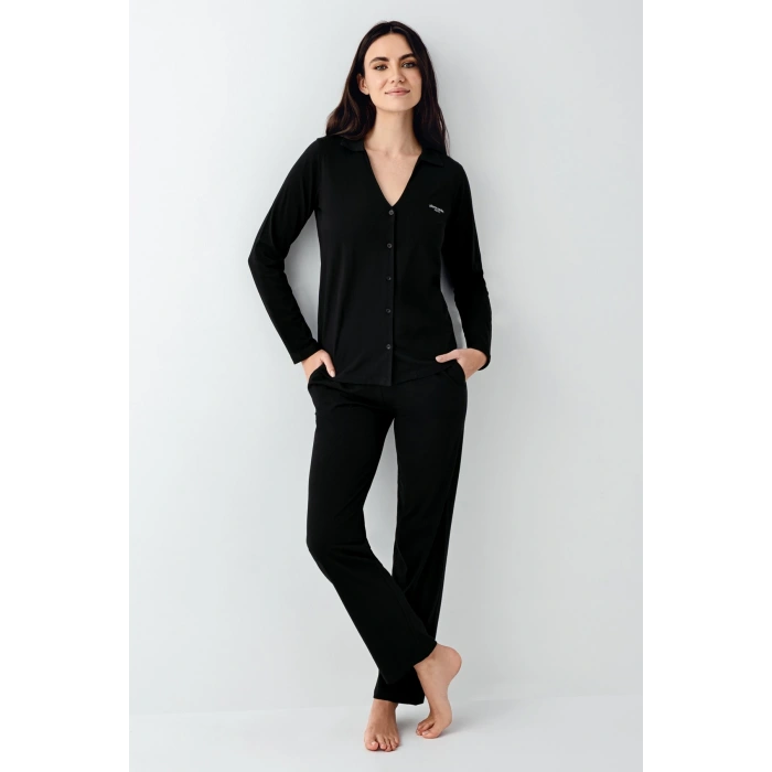 Pierre Cardin 9115-s Kadın Uzun Kol Pijama Takımı