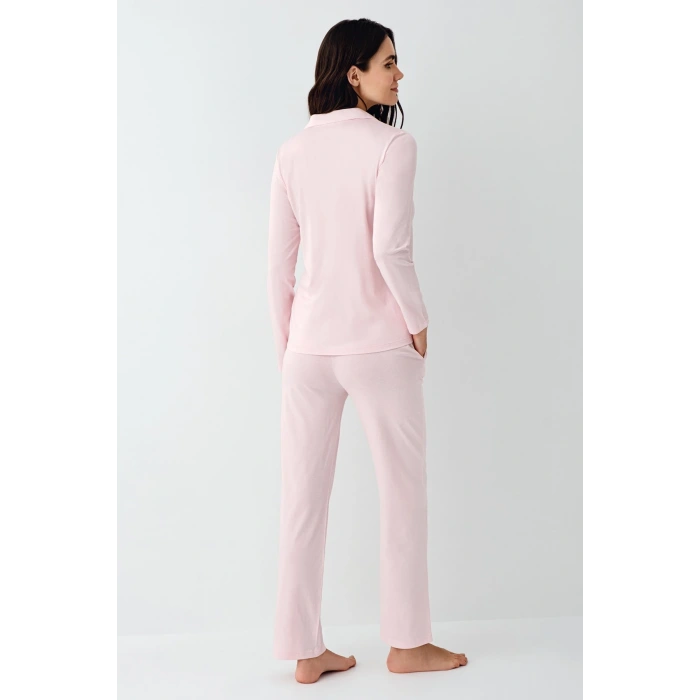 Pierre Cardin 9115-s Kadın Uzun Kol Pijama Takımı