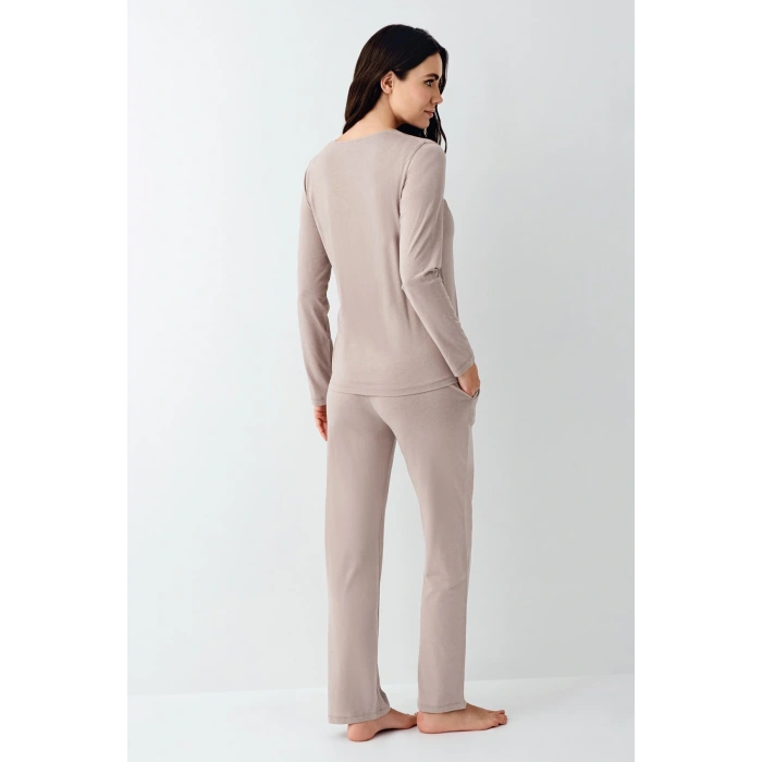 Pierre Cardin 9116-s Kadın Önü Düğmeli  Pijama Takımı