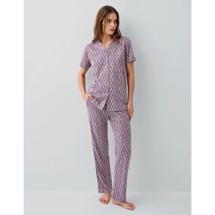 Pierre Cardin 9184-s Kadın Gömlek Pijama Takım