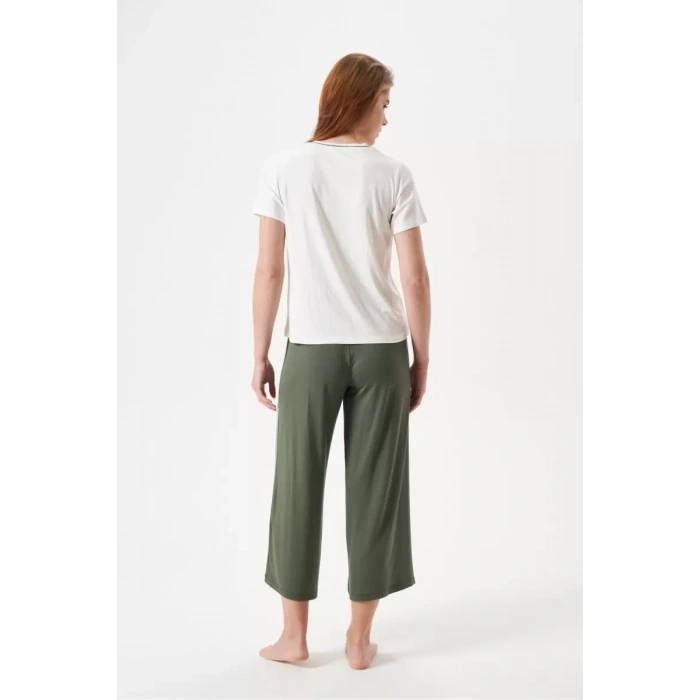 Pjs 29022 Kadın Düğmeli Pijama Takım