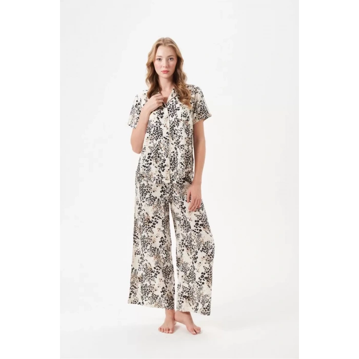 Pjs 29049 Kadın Düğmeli Pijama Takım