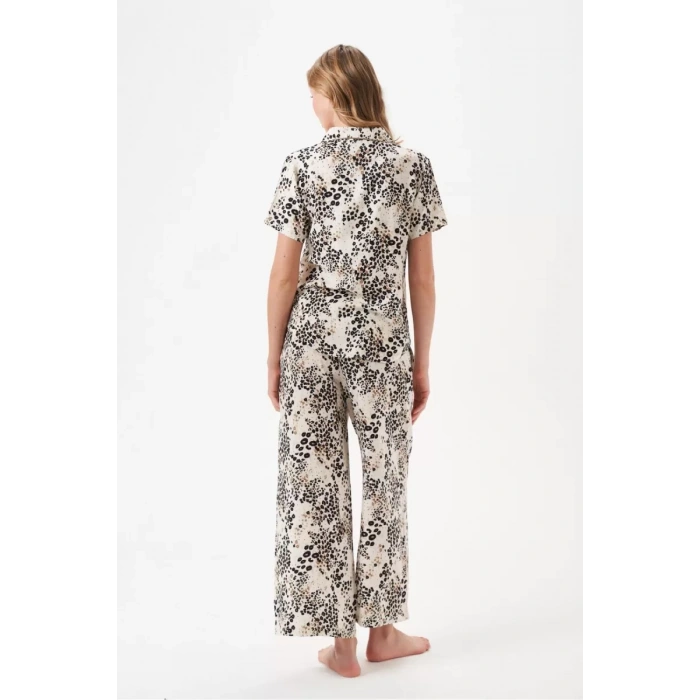 Pjs 29049 Kadın Düğmeli Pijama Takım