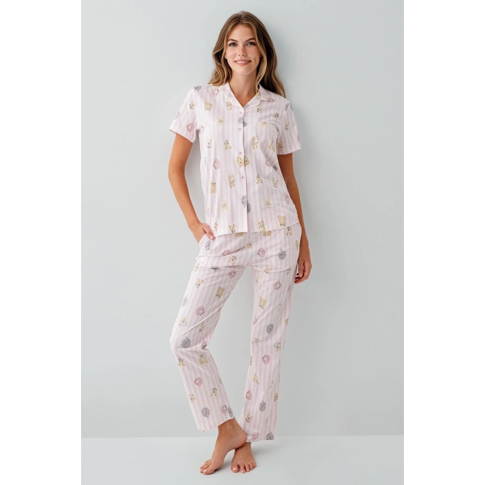 Rolypoly 3809-s Kadın Gömlek Pijama Takım
