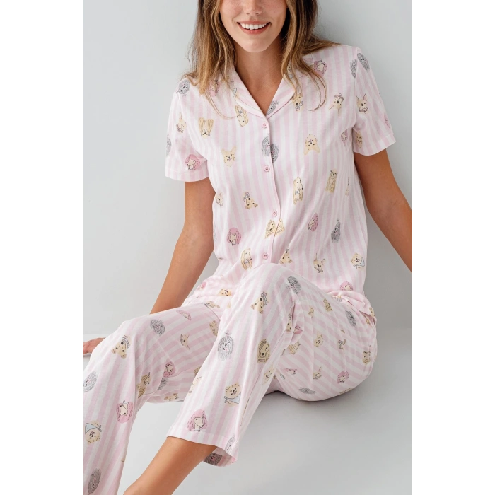 Rolypoly 3809-s Kadın Gömlek Pijama Takım