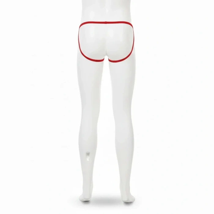 Seksi Dantelli Arkası Açık Seksi Kırmızı Erkek Külot