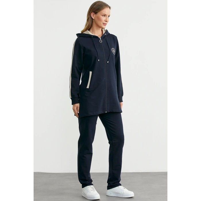 Sementa 76498 Kapüşonlu Tam Fermuarlı Eşofman Takım