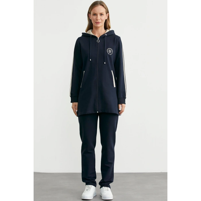 Sementa 76498 Kapüşonlu Tam Fermuarlı Eşofman Takım