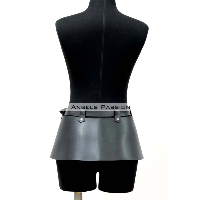 Şık Bel Üzeri Deri Etek Kemer, Deri Kalın Kemer - Brf623