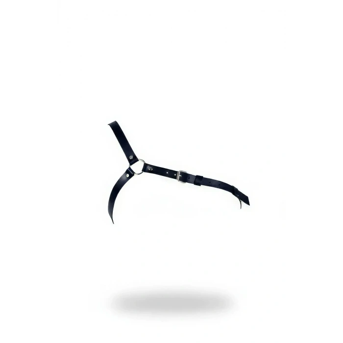 Siyah Kadın Kemer Deri Vücut Aksesuarı Halka Detaylı - Brf132