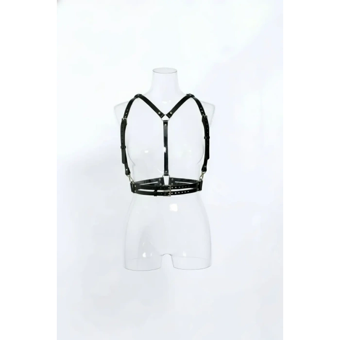 Siyah Kadın Kemer Vücut Aksesuarı Ayarlanabilir Tokalı - Brf1113