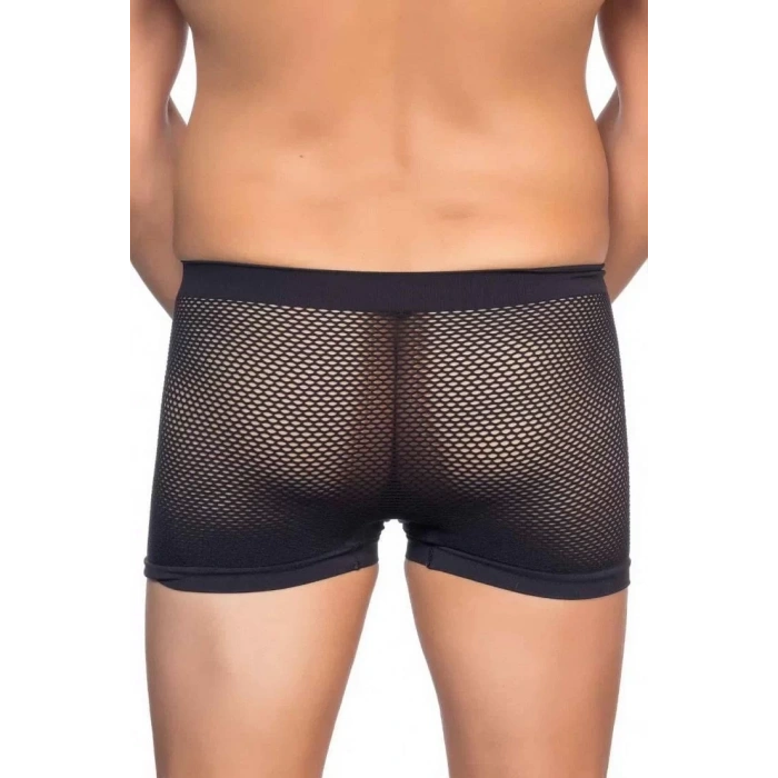 Siyah Mı Emay 2106 Fileli Soft Erkek Boxer