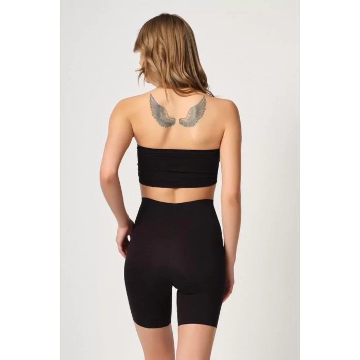 Siyah Mı Emay 2707 Lazer Yüksek Bel Paçalı Hayalet Korse