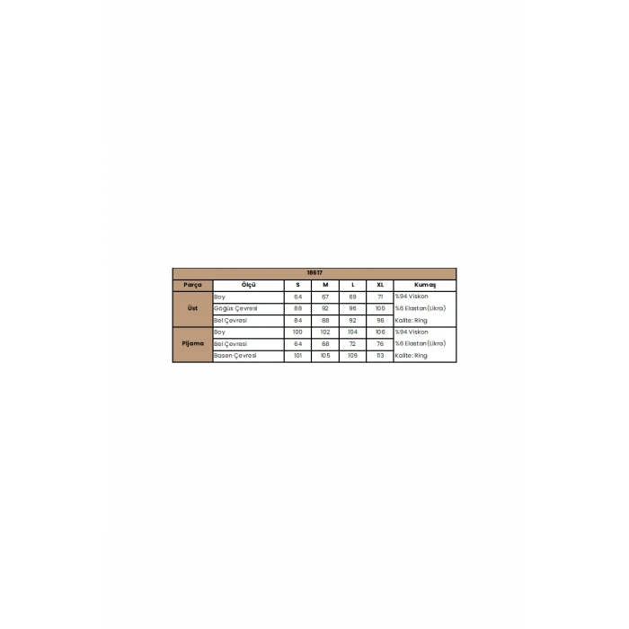 Uzun Kollu Dantelli Ve Dekolteli Pijama Takımı