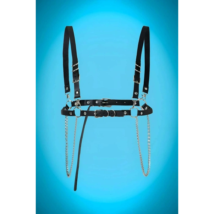 Zincir Ve Halka Detaylı Elbise Üzeri Kemer - Brf810