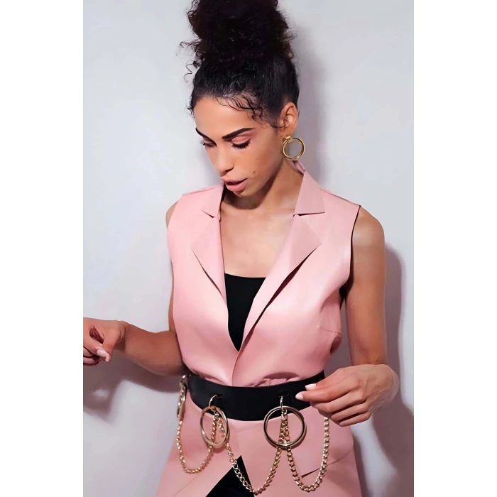 Zincirli Bel Üzeri Şık Harness - Brf365