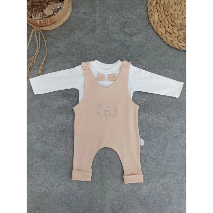 3-6 6-9 9-12 Ay Oyuncaklı Altınbaşak 5li Kız Erkek Bebek Takımı Buğday