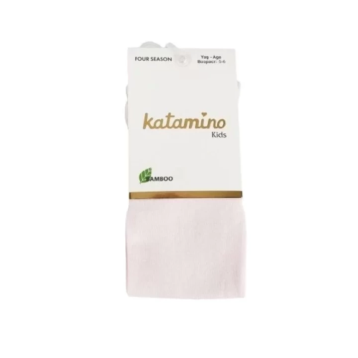 Kız Bambu Külotlu Çorap  Pudra