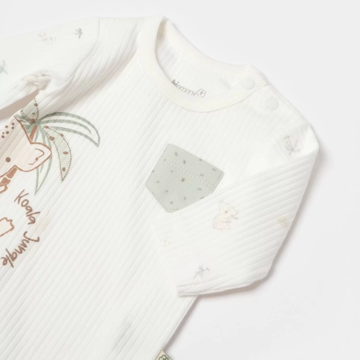 Koala Jungle Uzun Kol Bebek Body  Mint