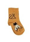 New Cats Yaş Soket Çorap  Hardal