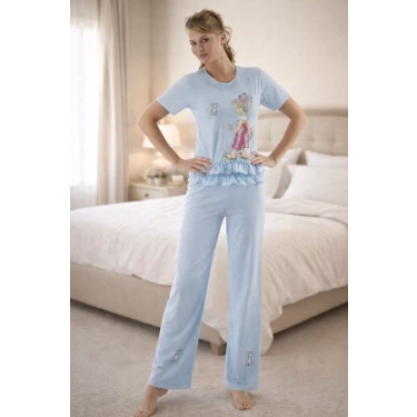 2675 Berrak Baskılı Bayan Pijama Takımı