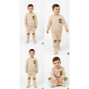 3/7 Yaş Baskılı Penye Çocuk Takımı
