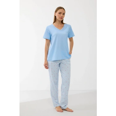 Anıl 11733  Kadın T-shirt Ve Pantalon Takım