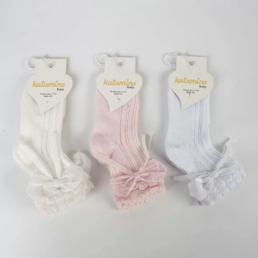 Aylina Aks File Bebek Soket Çorap K43016 Asorti