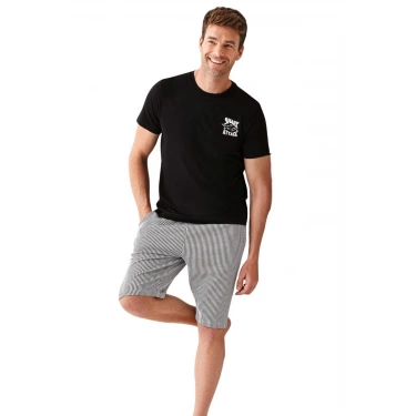 Baba-oğul Seti Erkek Pijama Şortlu Takım Ar3671s