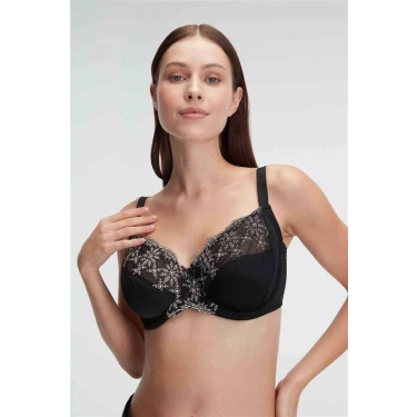 Balenli Desteksiz Dolgusuz Toparlayıcı Dantelli Küçültücü Sütyen