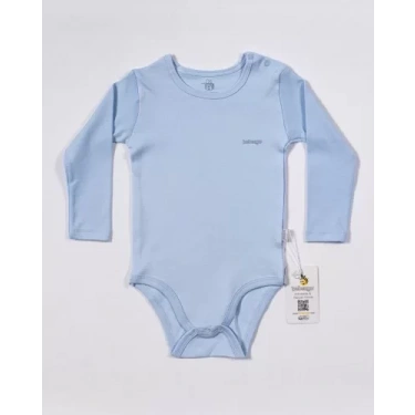 Basic Uzun Kol Yaş Body Mavi