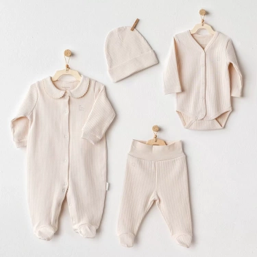 Bear Time 4lü Hastane Çıkışı Light Beige