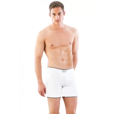 Beyaz Mı Emay 2108 Seamless Uzun Erkek Boxer