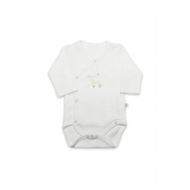 Bistyle Kruvaze  Body Uzun Kol Welcome Baby Duck 17108 Sarı