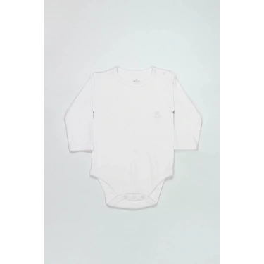 Bistyle Natural Basic Style Uzun Kol Body 17104 Beyaz