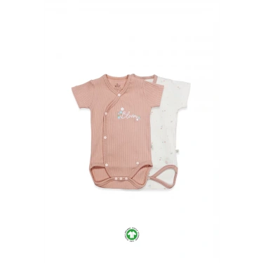 Bloom Rose 2li Yarım Kol Badi 17119 Ekru Gül Kurusu