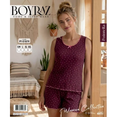 Boyraz Pt-01879 Kadın Pointella Şortlu Takım