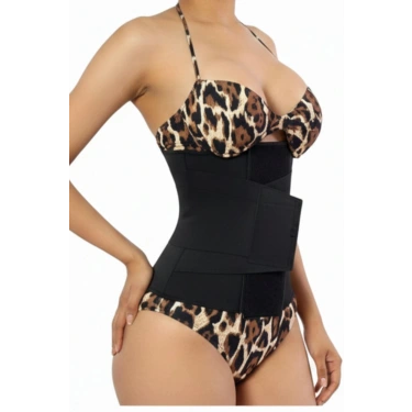 Cırtlı Korse Siyah Kadın Ak4222