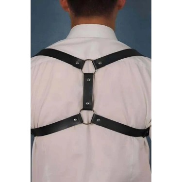 Erkak Deri Göğüs Harness - Brfm128