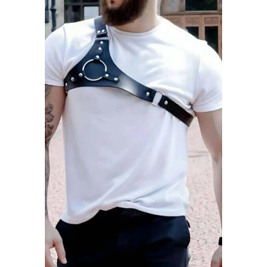 Erkek Tek Omuzdan Askılı Deri Aksesuarı - Brfm127