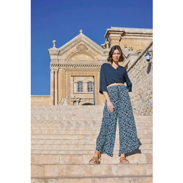 Etnik Desenli Alt Üst Takım