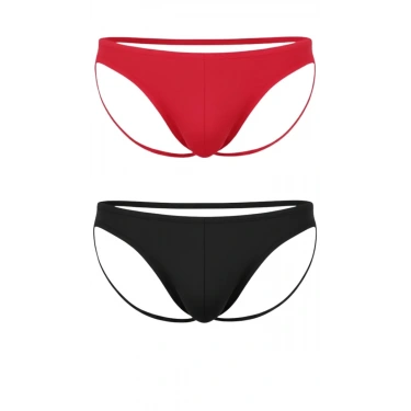 Fantezi Arkası Açık Seksi 2li Erkek Külot