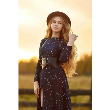 Göğüs Altı Detaylı Şık Elbise Kemeri - Brf612