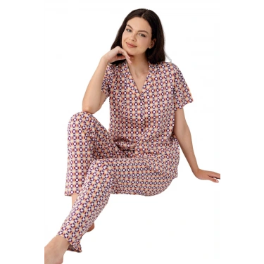 Gömlek Pijama Takım Kadın Ar3562